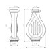 Дымоход-конвектор Лира 150М-130М для печи Маэстро черный